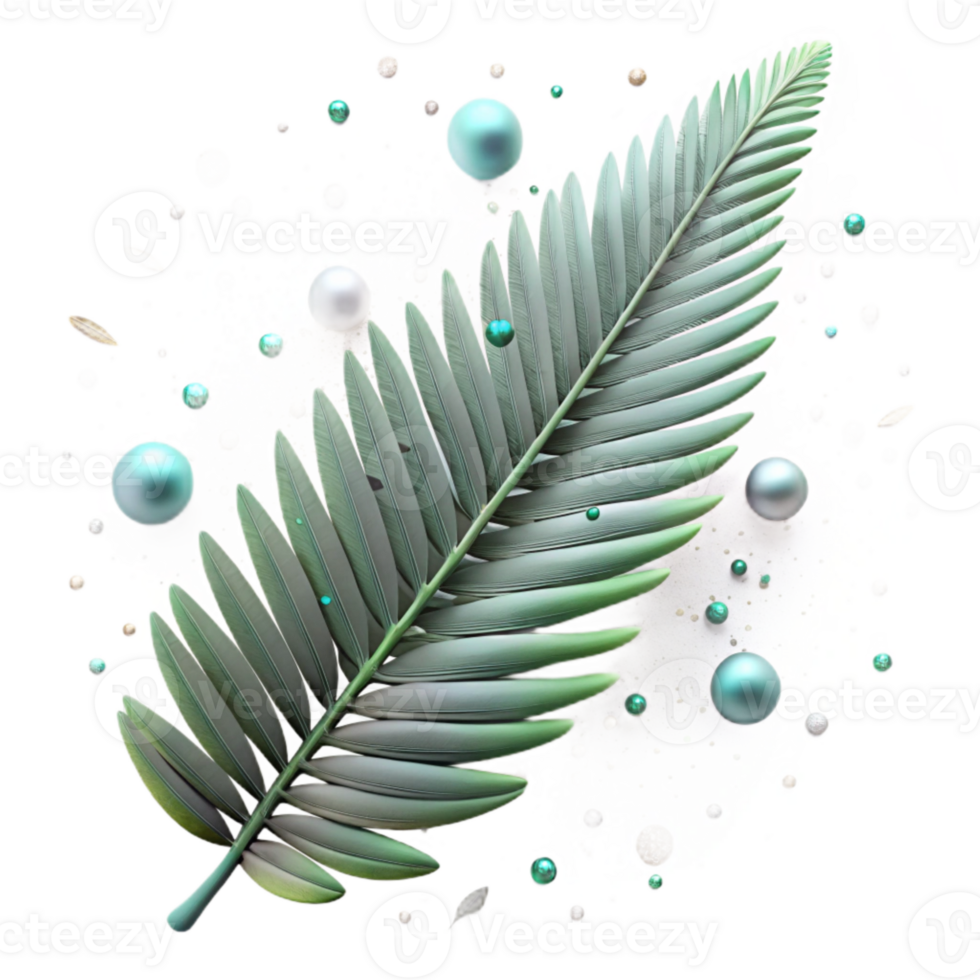 magnificent minimalist Fern Leaf Isolated with Detailed Veins professional png