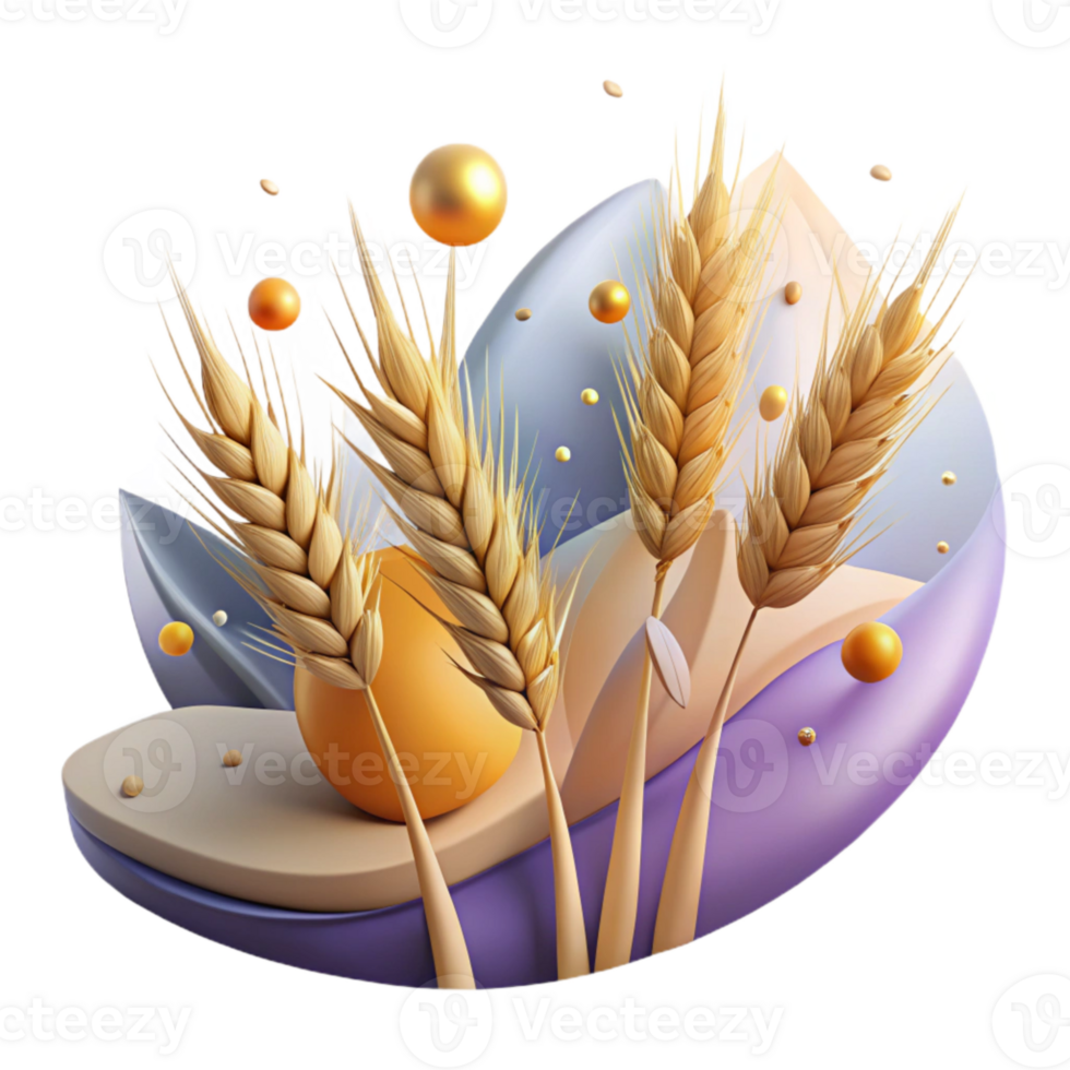 elegant artistic Field of Wheat Waving in Wind Cutout professional png