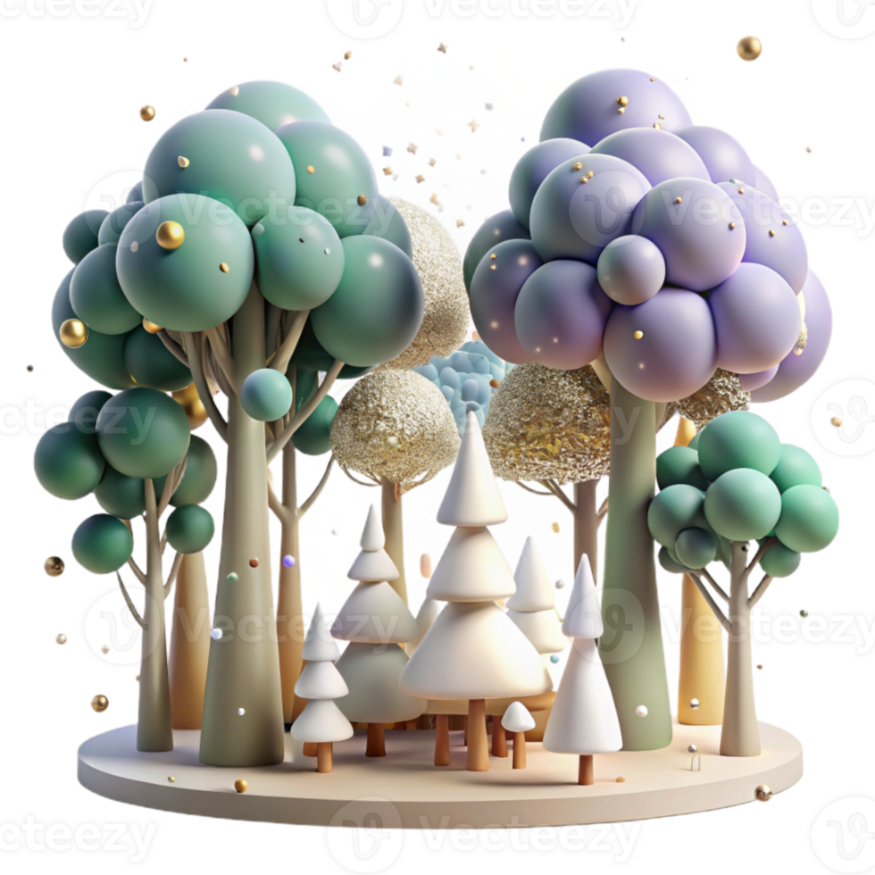 impressive vintage Forest Trees Canopy Coverage Transparent Background premium png