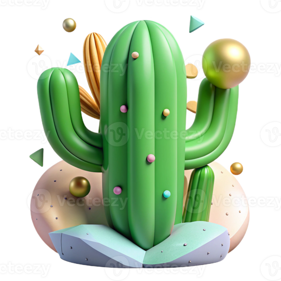 stunning vintage Green Cactus Cutout with Sharp Spines Transparent Background authentic png