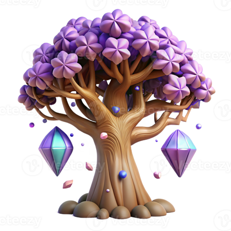serene modern Majestic Oak Tree Isolated with Detailed Branches high quality png