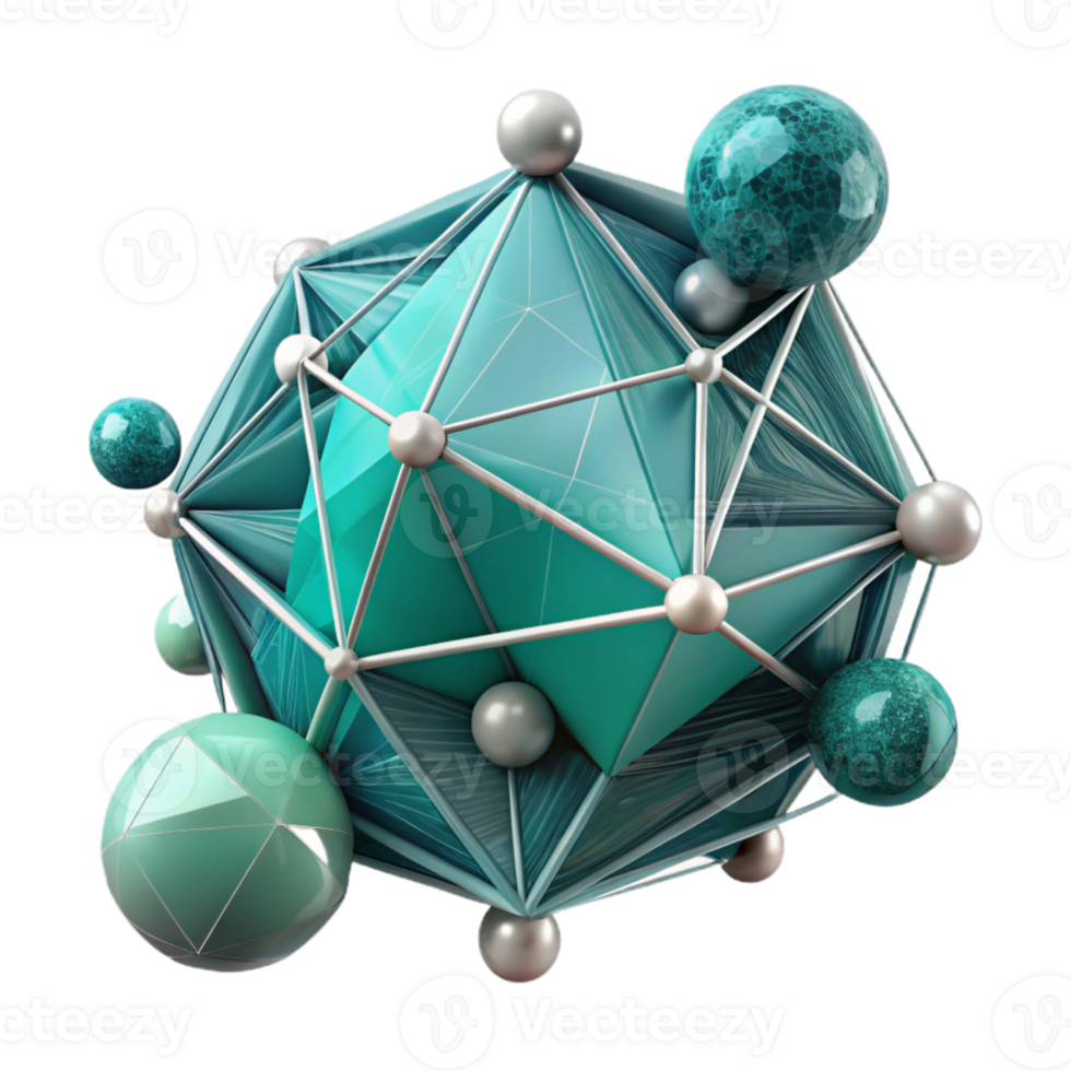 impressive vintage Modern Teal Digital Connections Isolated Element professional png