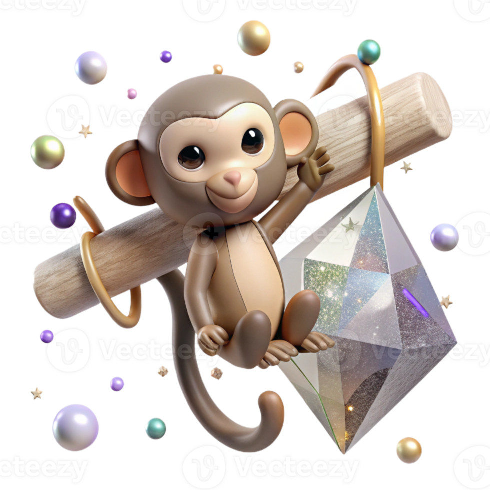 magnificent classic Monkey Hanging From Branch Cutout with Transparent Background genuine png