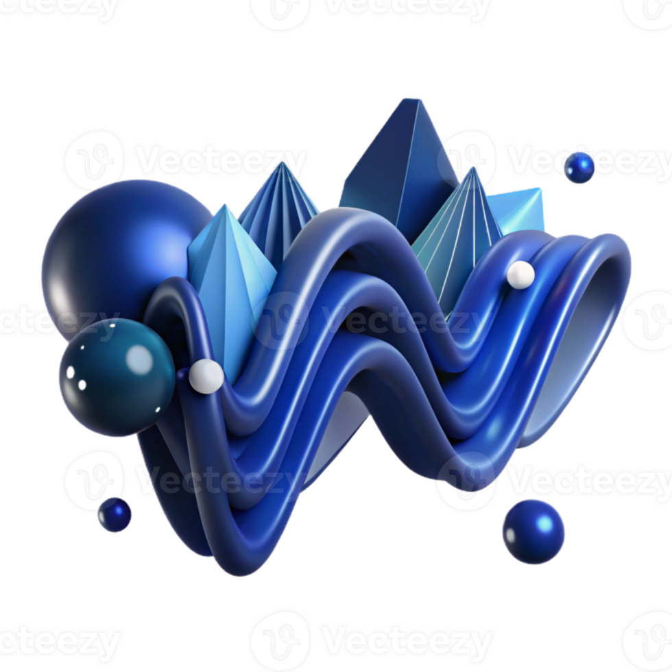extraordinary abstract Navy Blue Abstract Waveform Isolated with Transparent Background and Audio Visualization exclusive png