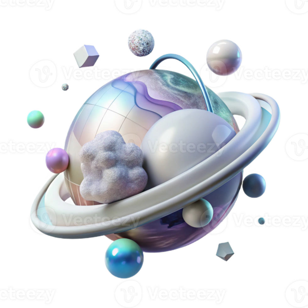 magnificent creative Planet Atmosphere Layers Transparent Background with Gaseous Composition genuine png