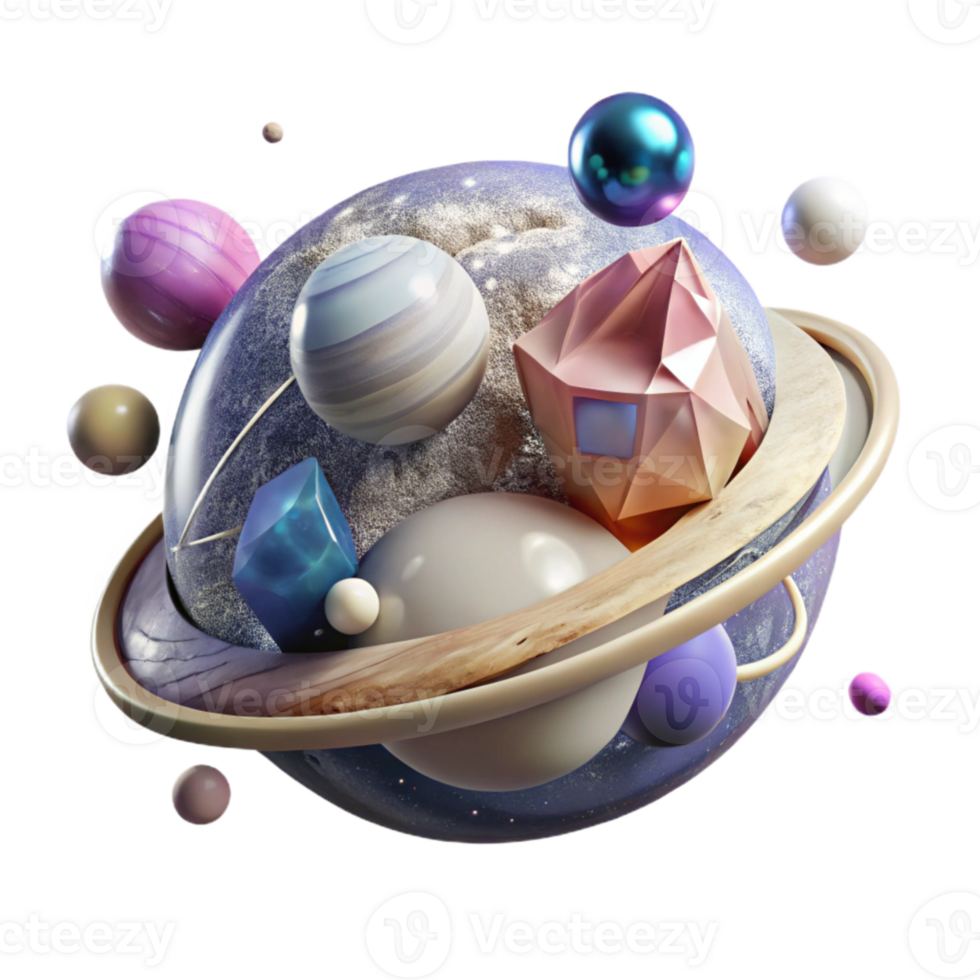 vibrant modern Planet Atmosphere Layers Transparent Background with Gaseous Composition exclusive png