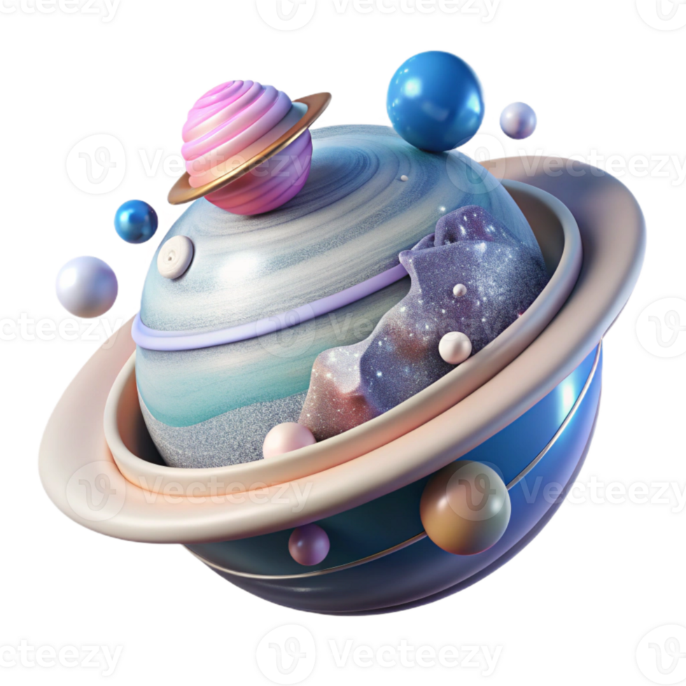 extraordinary contemporary Planet Atmosphere Layers Transparent Background with Gaseous Composition high quality png