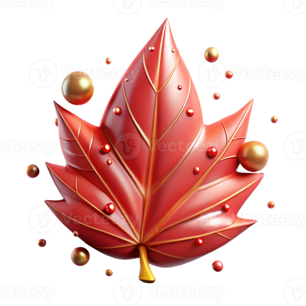 extraordinary rustic Red Leaf with Brown Edges Transparent Background exclusive png