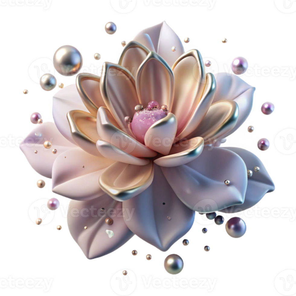 beautiful contemporary Shadow of Flower with Delicate Petals Cutout original png
