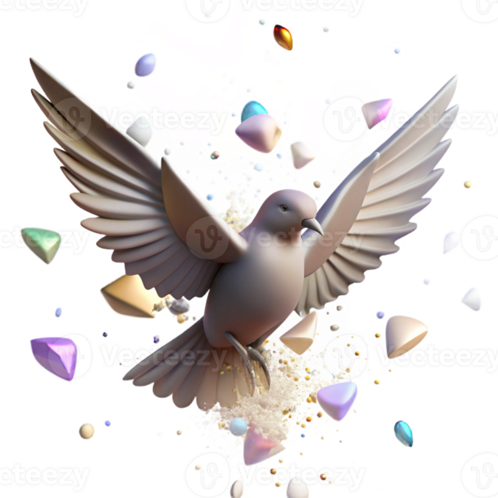 beautiful rustic Shadow of Flying Bird with Spread Wings Isolated authentic png