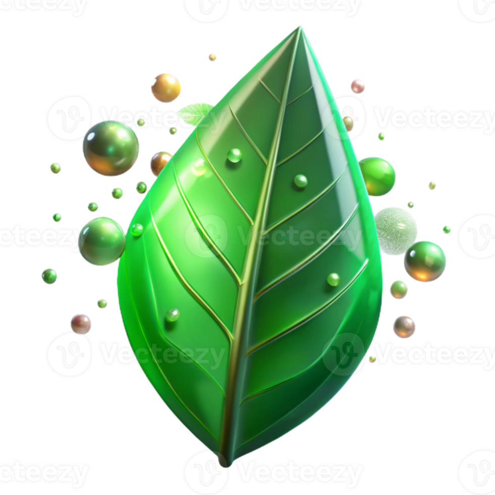 stunning rustic Single Green Leaf Backlit Transparent authentic png