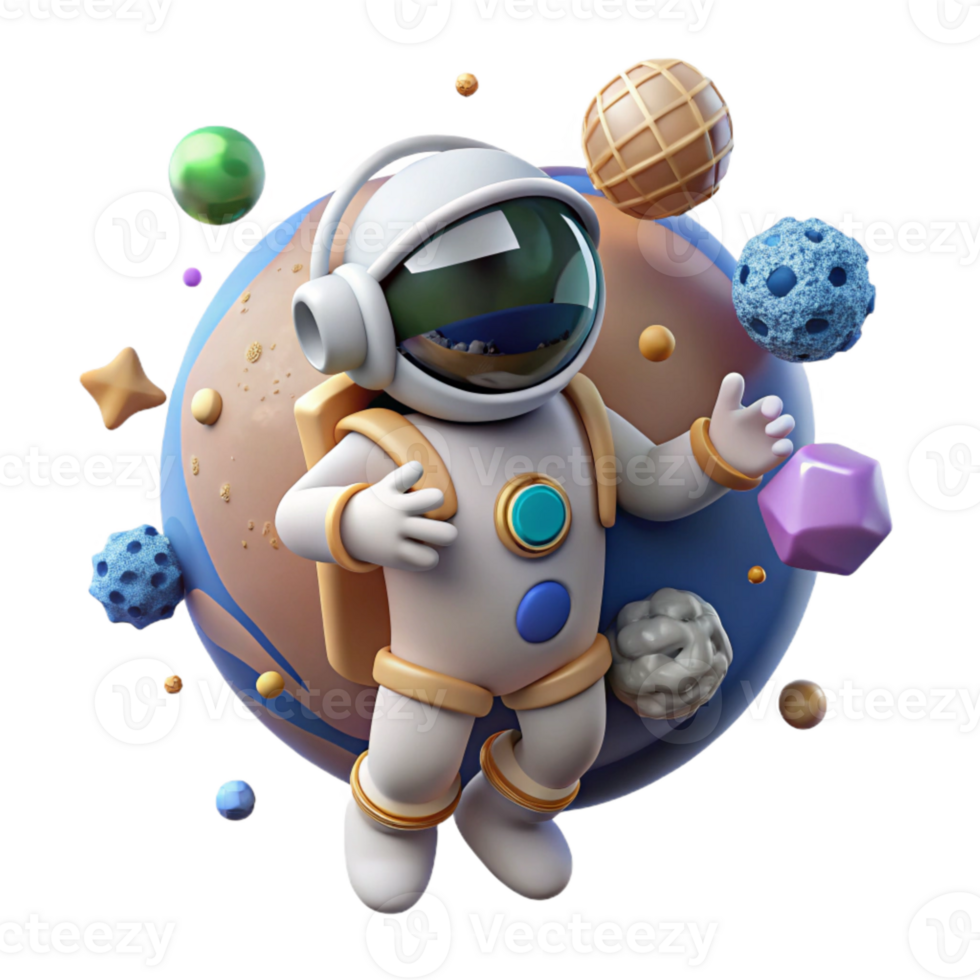 stunning modern Spacewalk Scene Isolated with Earth Backdrop high quality png