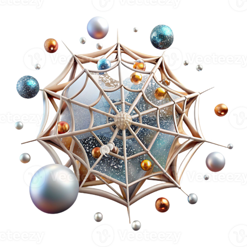 impressive rustic Spider Web Isolated with Dewdrops exclusive png