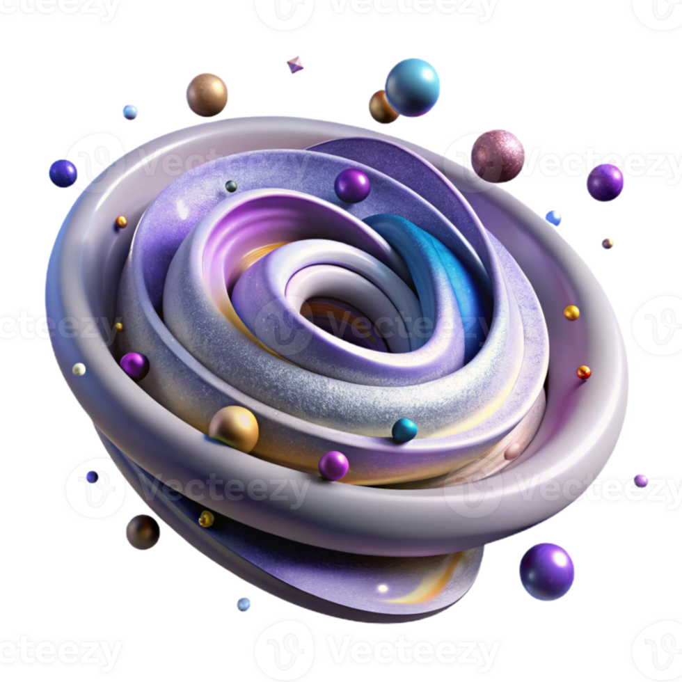 wonderful modern Spiral Galaxy Rotation Isolated with Spinning Motion original png