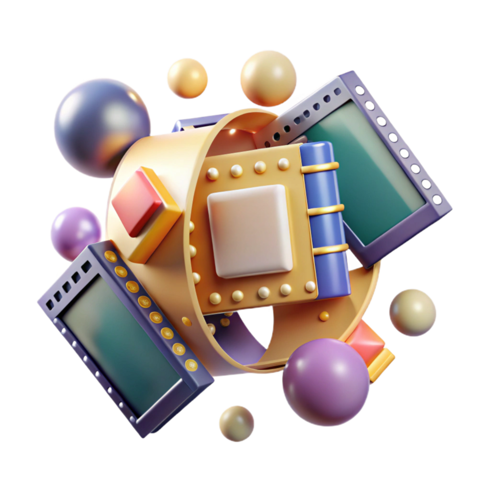 magnificent abstract Vintage Filmstrip Strip with Frames Cutout Element authentic png