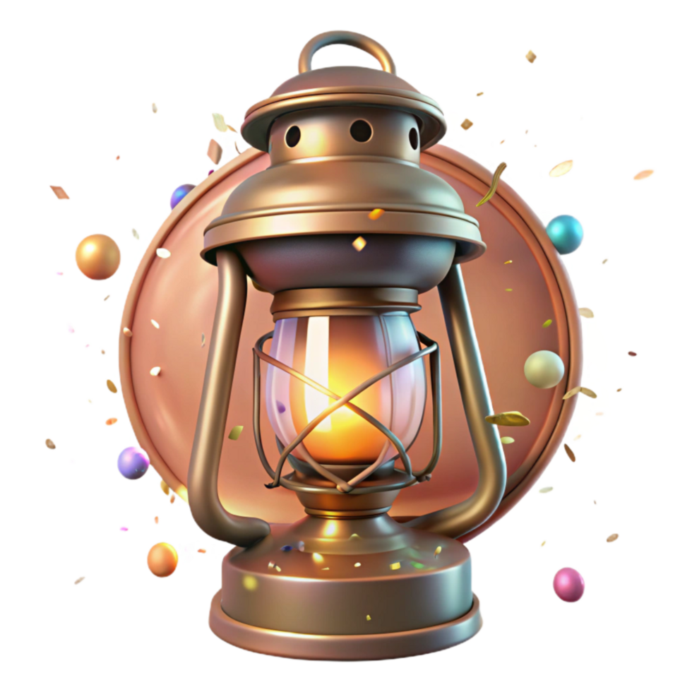 impressive rustic Vintage Light Lantern with Rustic Charm Isolated premium png