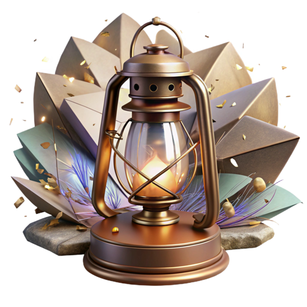 elegant classic Vintage Light Lantern with Rustic Charm Isolated authentic png