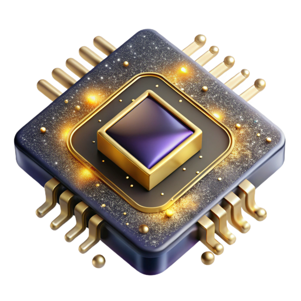 elegant modern Abstract Circuit Board Microchips Technology Isolated original png