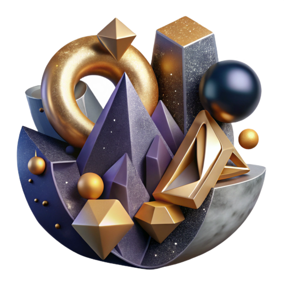 extraordinary abstract Abstract Font Composition Cutout Geometric Shapes professional png