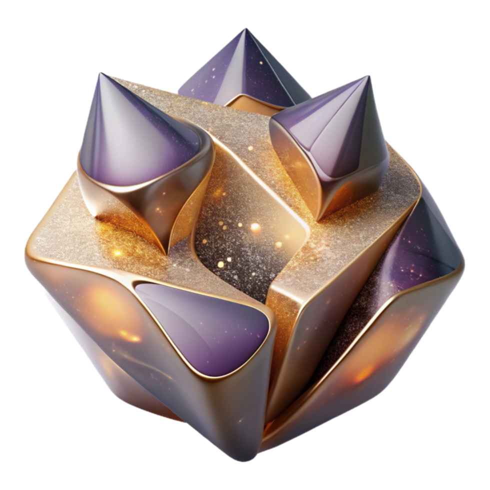 impressive modern Abstract Shape with Transparent Overlay Transparent Background authentic png