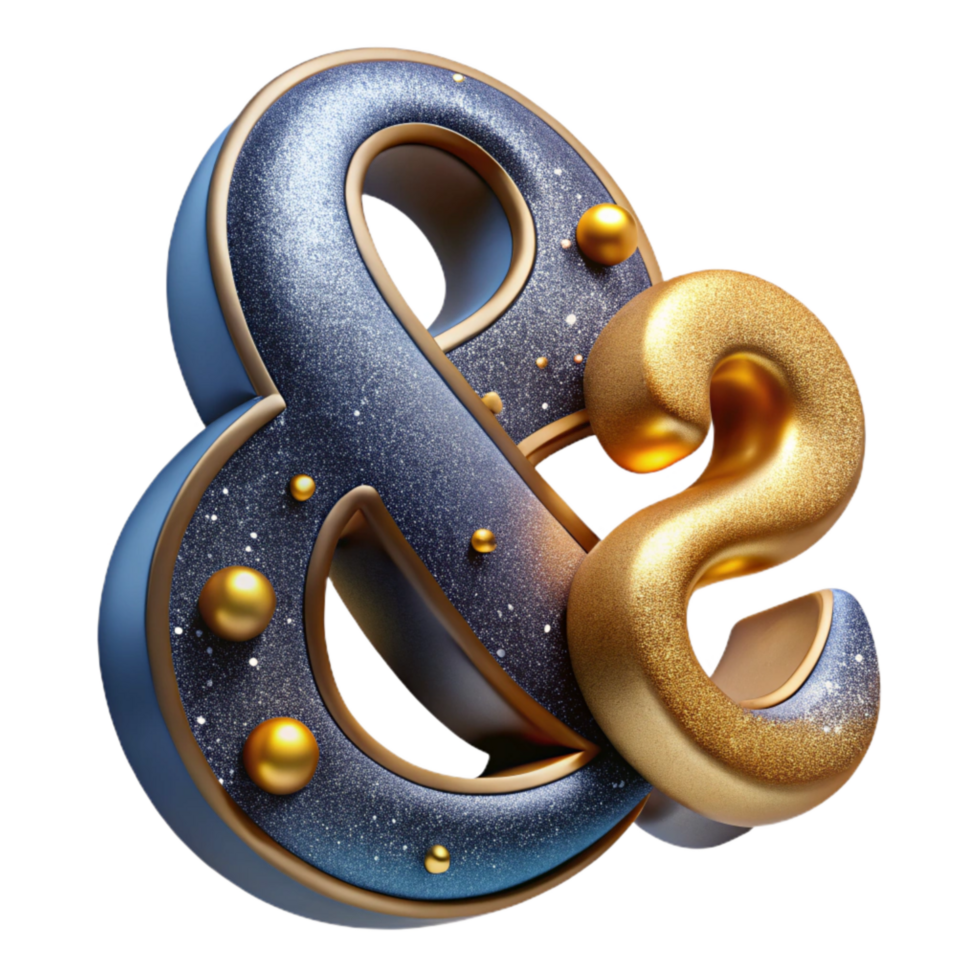 elegant classic Ampersand Symbol Cutout Classic Design original png