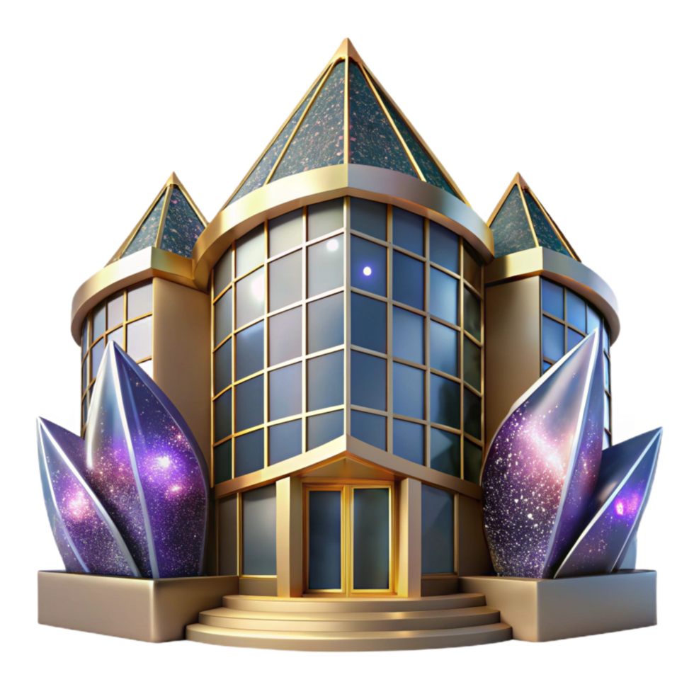beautiful contemporary Building Facade Modern Architecture Transparent Background high resolution png