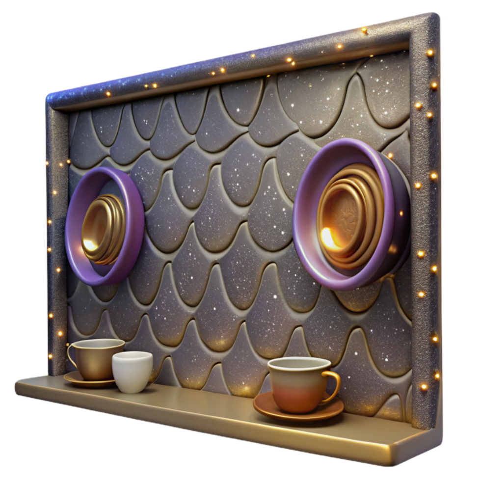 stunning classic Cafe Wall Illusion Isolated on Transparent Background high quality png