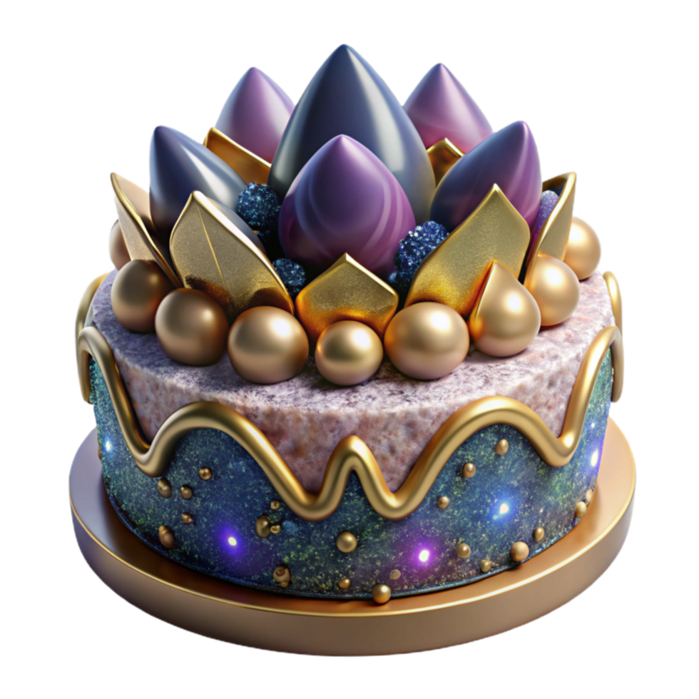 wonderful minimalist Cake Decoration Symmetrical Icing Isolated genuine png