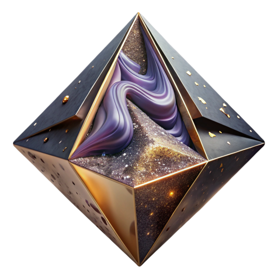 lindo clássico distorcido triângulos ilusão isolado com deformado perspectiva autêntico png