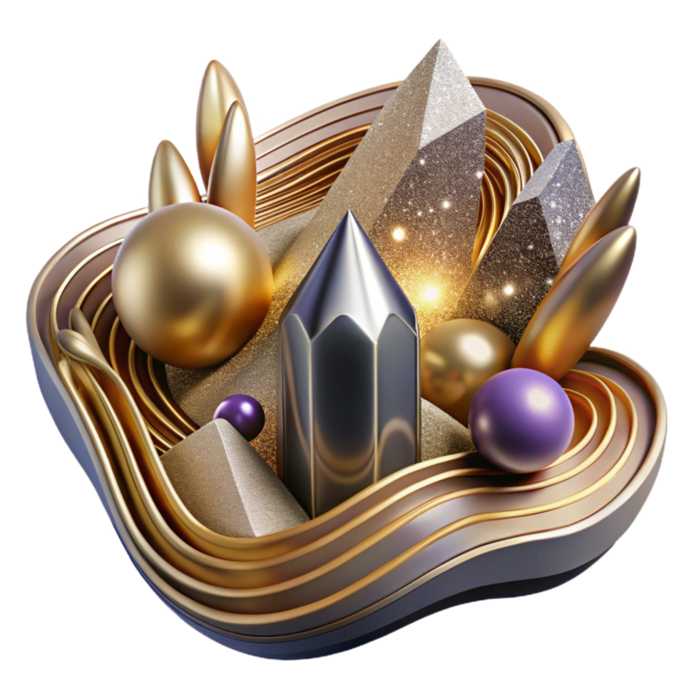 serene traditional Dynamic Abstract Composition with Motion Lines Isolated high quality png