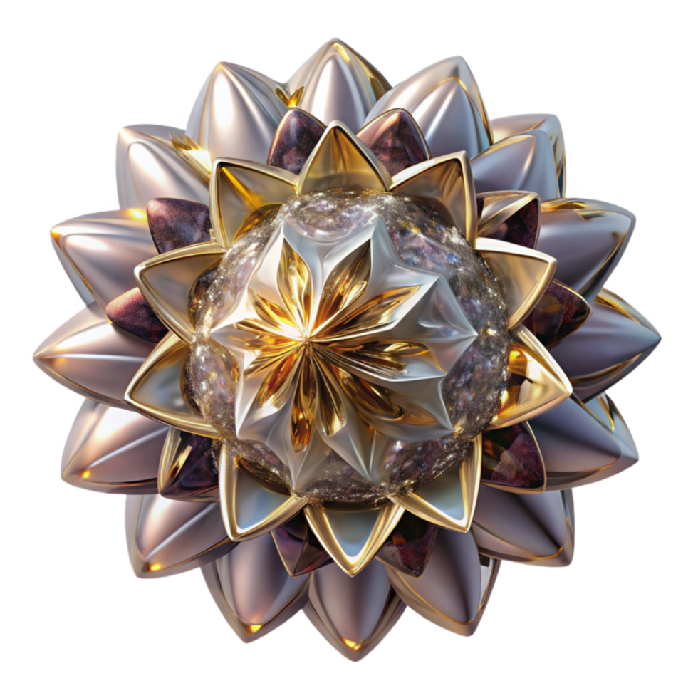 extraordinary vintage Fractal Design Transparent Background Intricate Detail Close Up high quality png