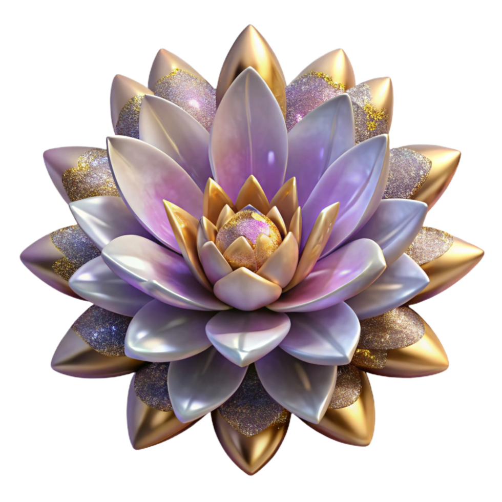 elegant traditional Fractal Flower Transparent Background Intricate Detail detailed png