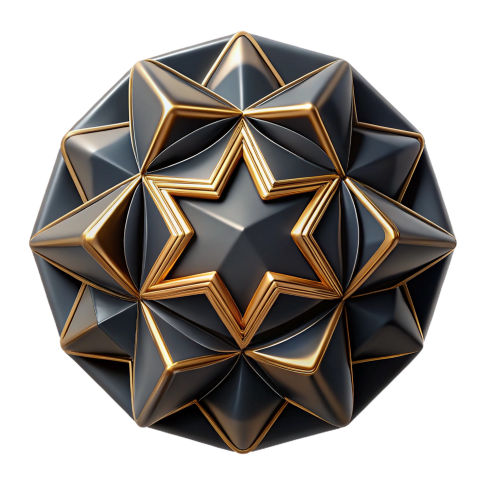 stunning traditional Geometric Pattern Cutout Minimalist Black and White Design Isolated original png
