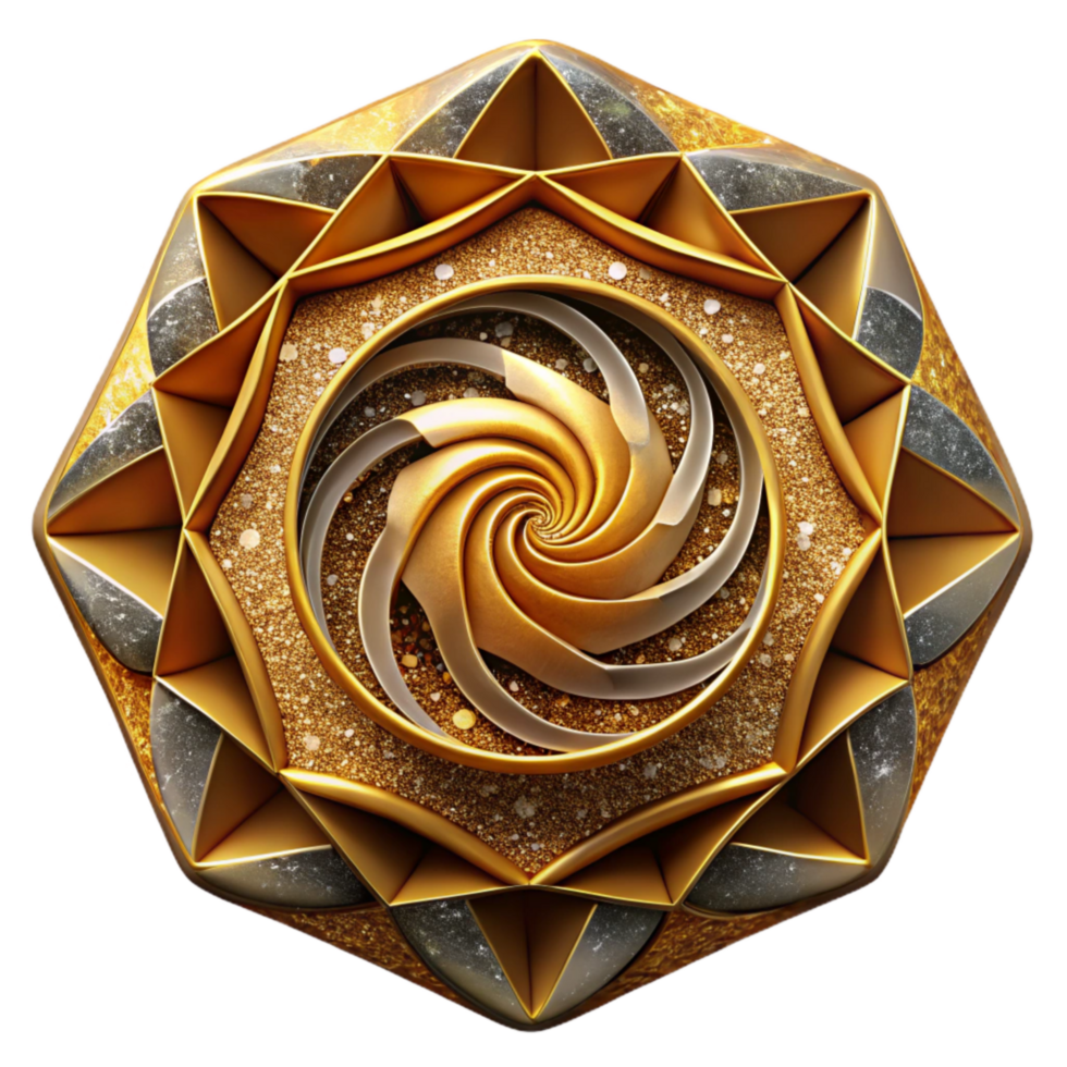 stunning minimalist Geometric Pattern Cutout Golden Ratio Design Isolated original png