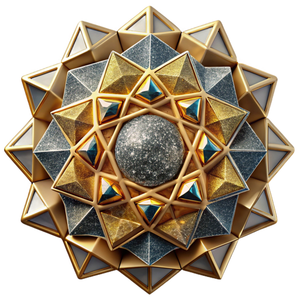 elegant modern Geometric Pattern Cutout Mosaic Tile Texture Transparent Background original png