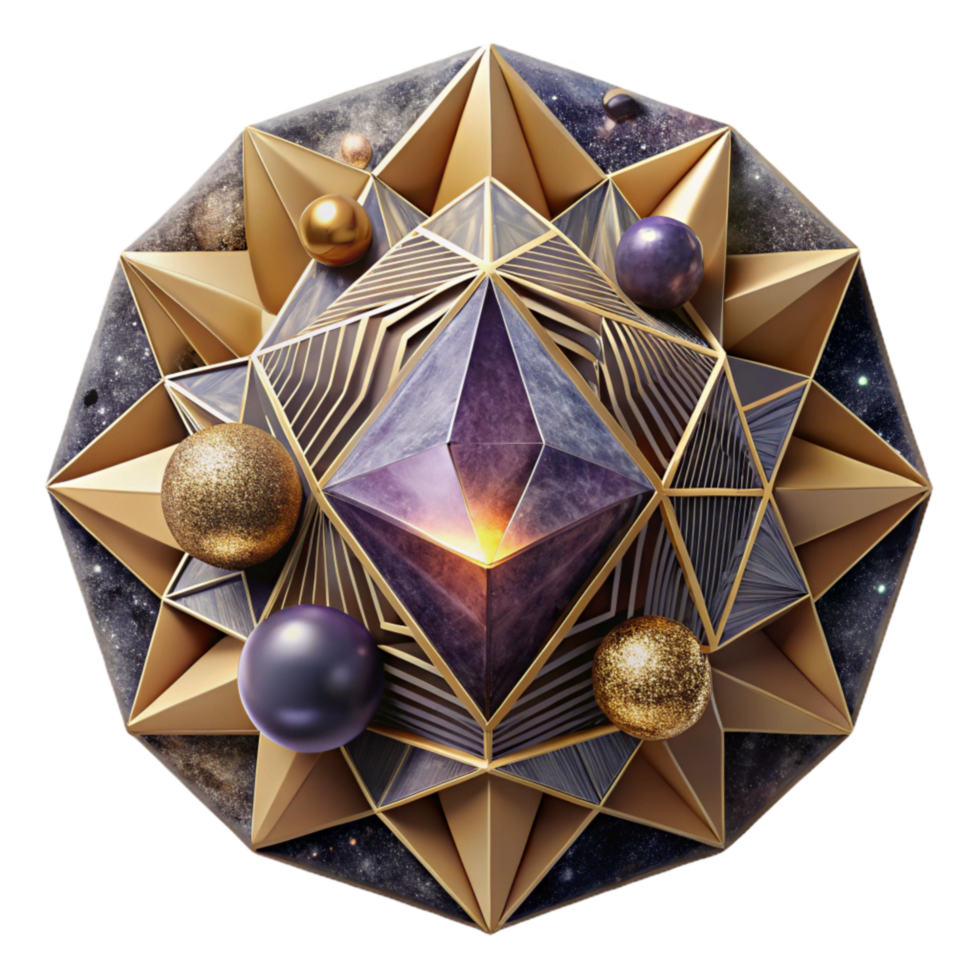 impressive rustic Geometric Pattern with Optical Illusion Cutout exclusive png
