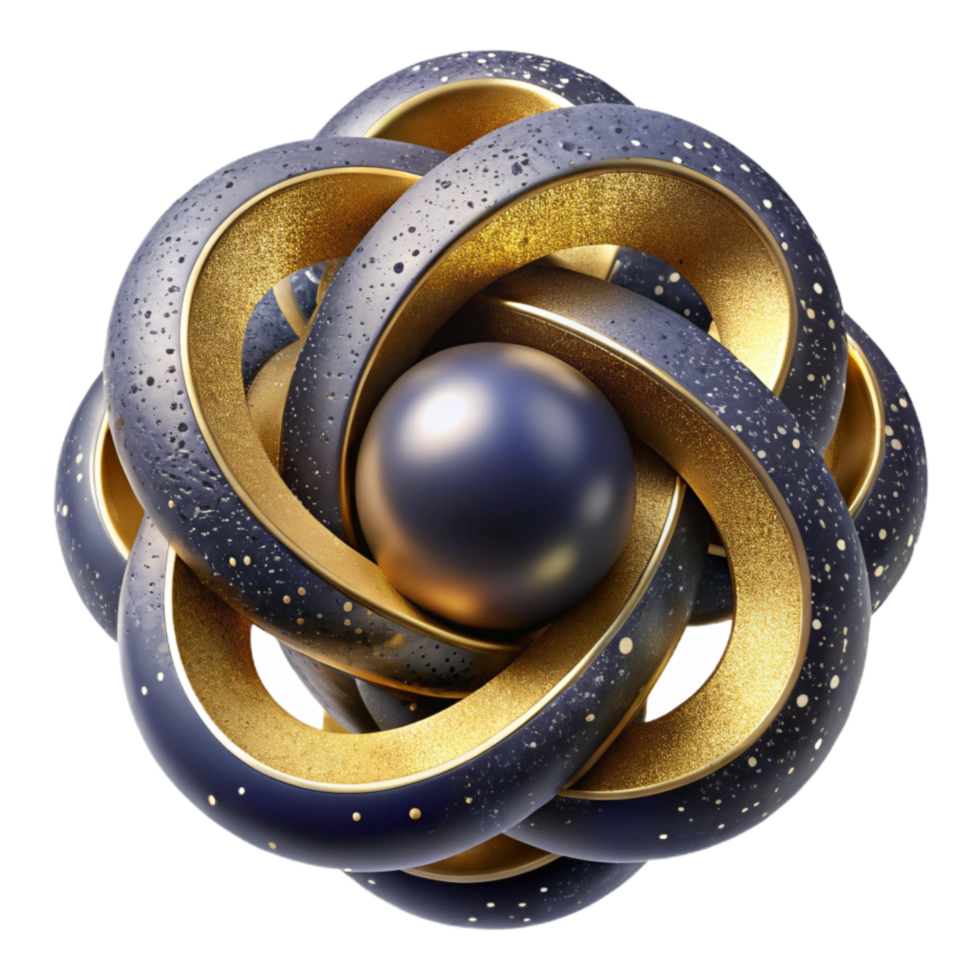 beautiful creative Geometric Shapes Illusion Overlapping Circles Isolated Element professional png