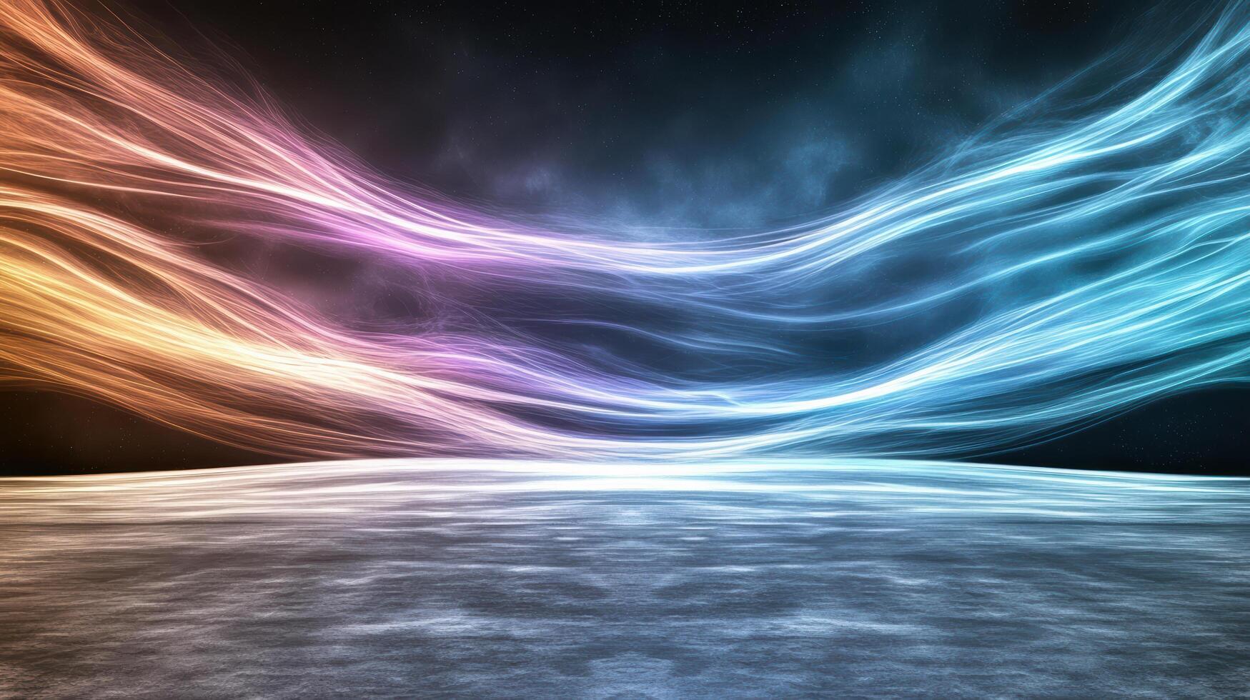 Abstract background with colorful waves photo