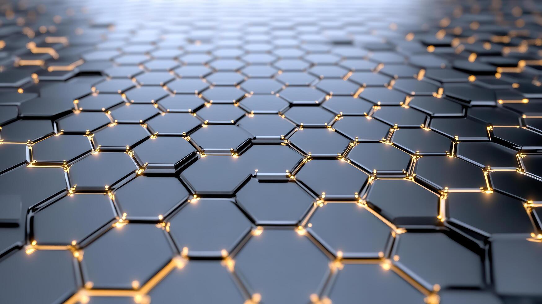 3d rendering of a hexagonal pattern photo