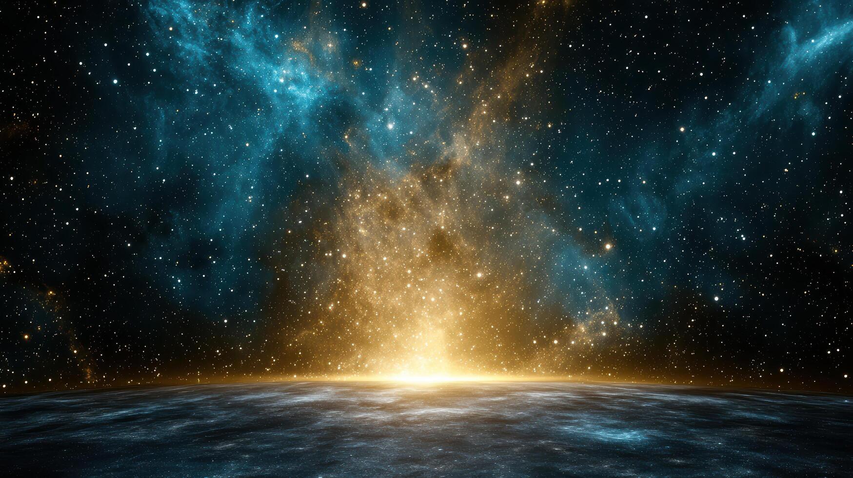 A beautiful view of the earth from space photo