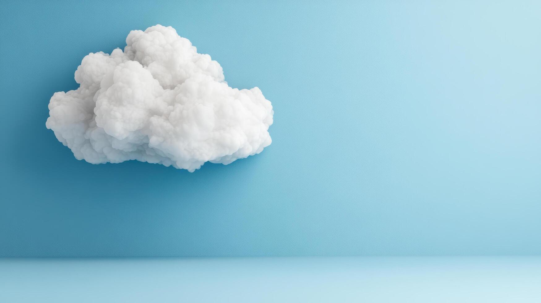 Clouds on blue background concept of cloud computing, 3d rendering stock photo
