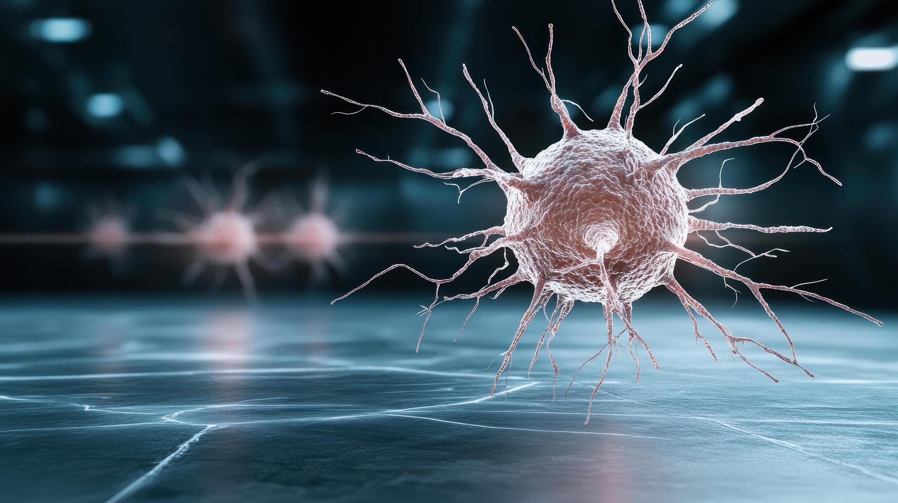 A cell with a large cell nucleus photo