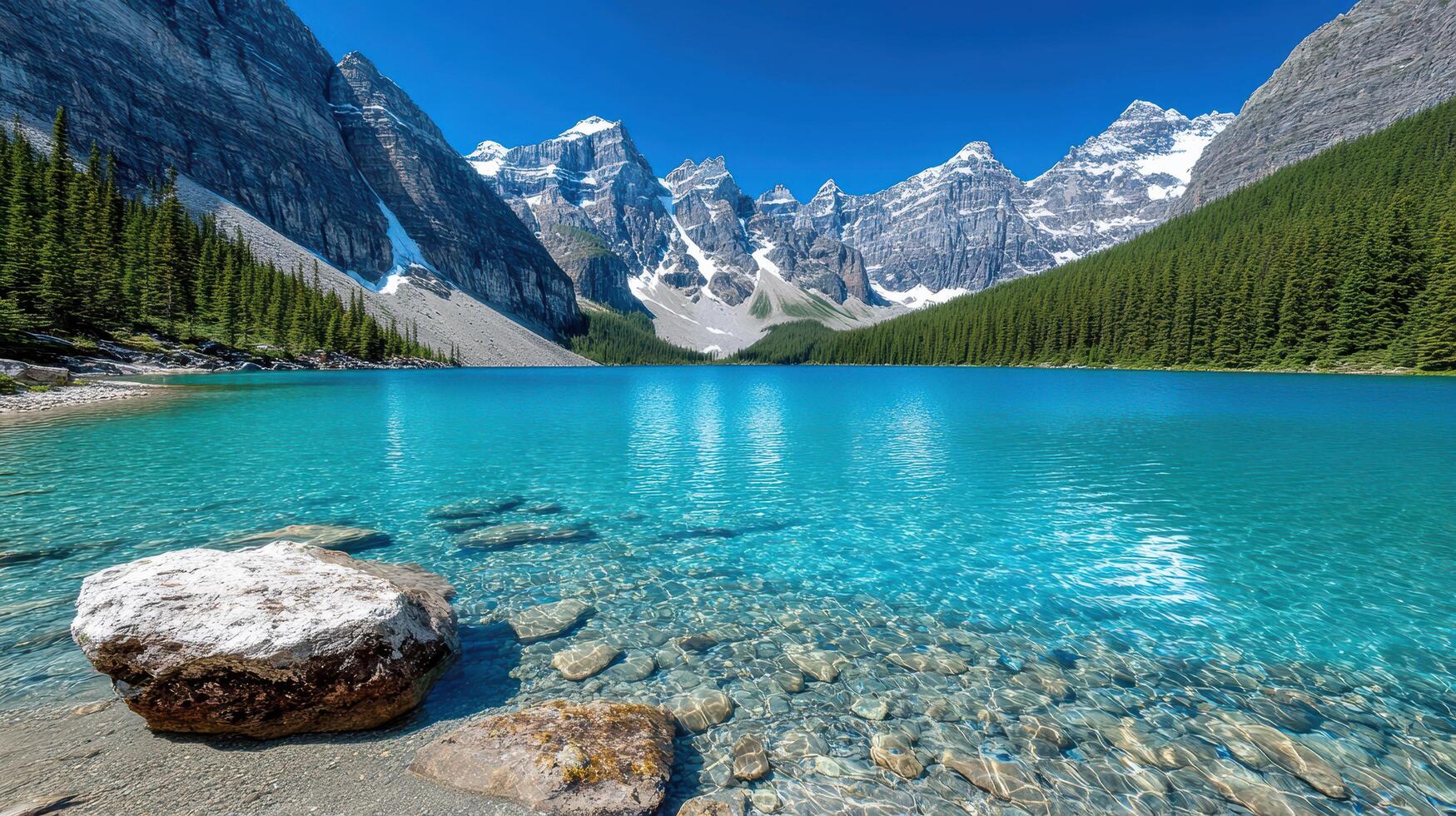 Moraine lake, banff national park, canada photo