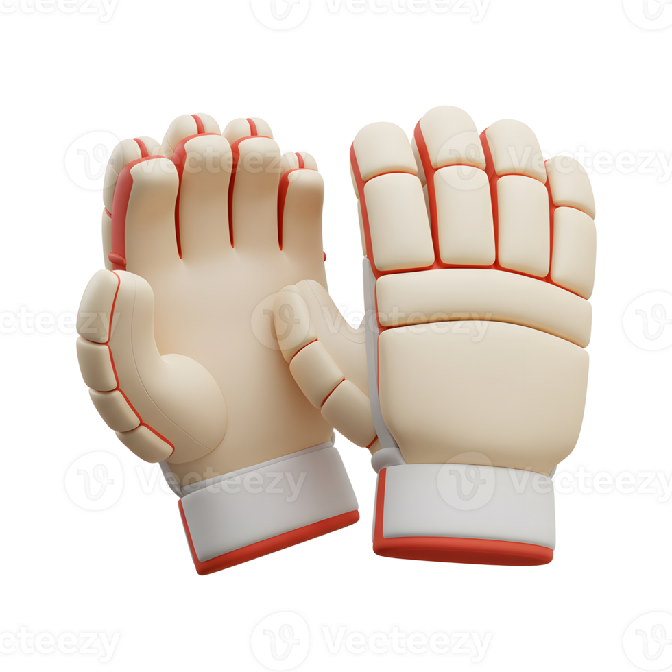 Catch the action A pair of 3D-rendered goalkeeper gloves in a soft cream and bold orange, ready for the game. Clean, sporty style. png