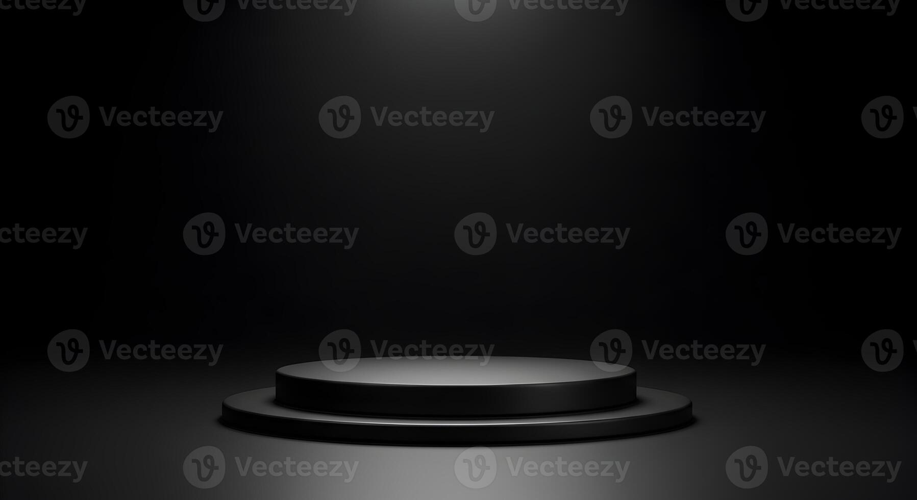 Elegant Minimalist Black Product Display Podium for Showcase Items photo
