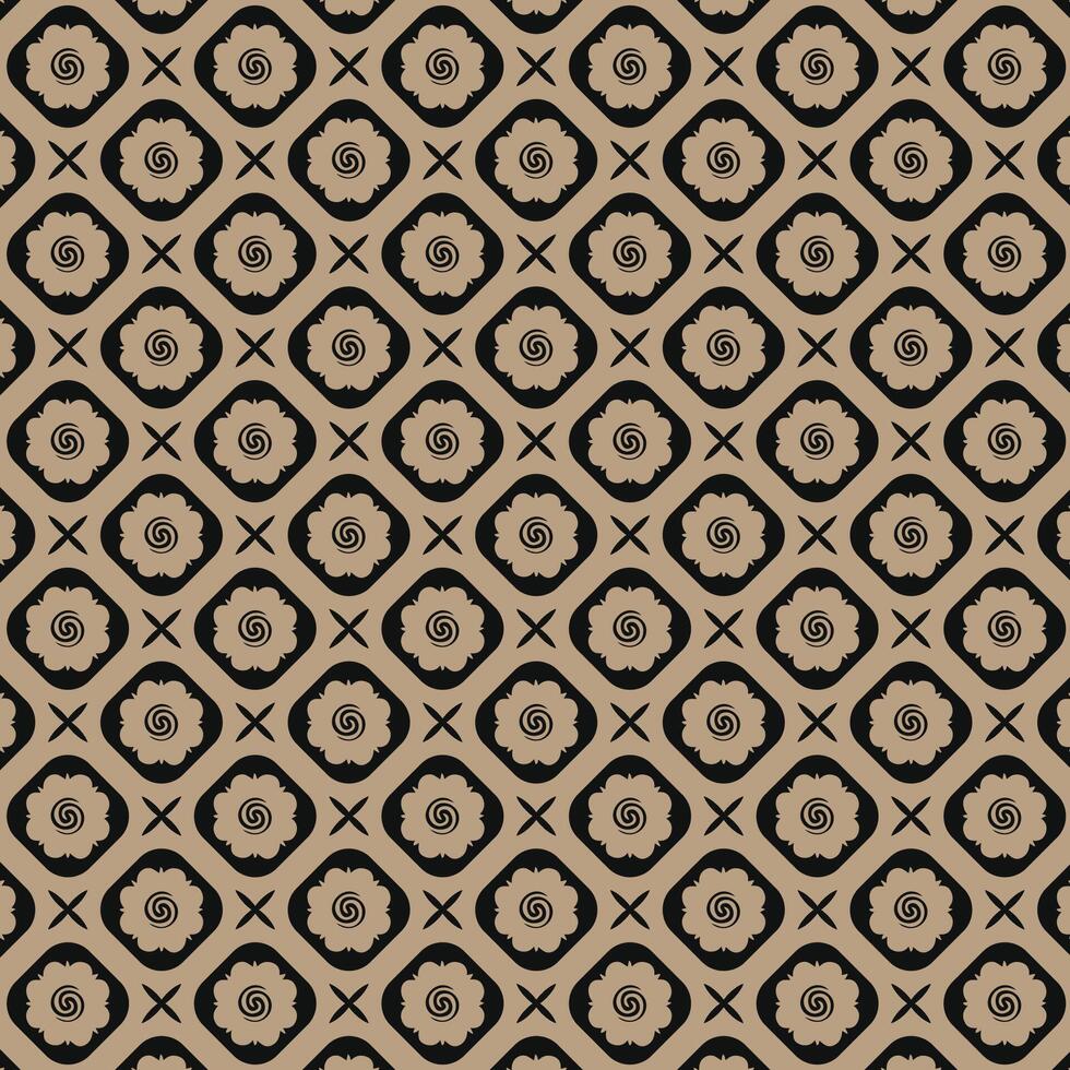 indonesian kalimantan borneo iban motif batik floral bunga terung pattern wallpaper background vector