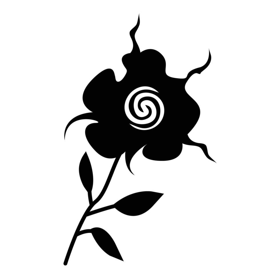 custom made traditional art iban borneo flower vector