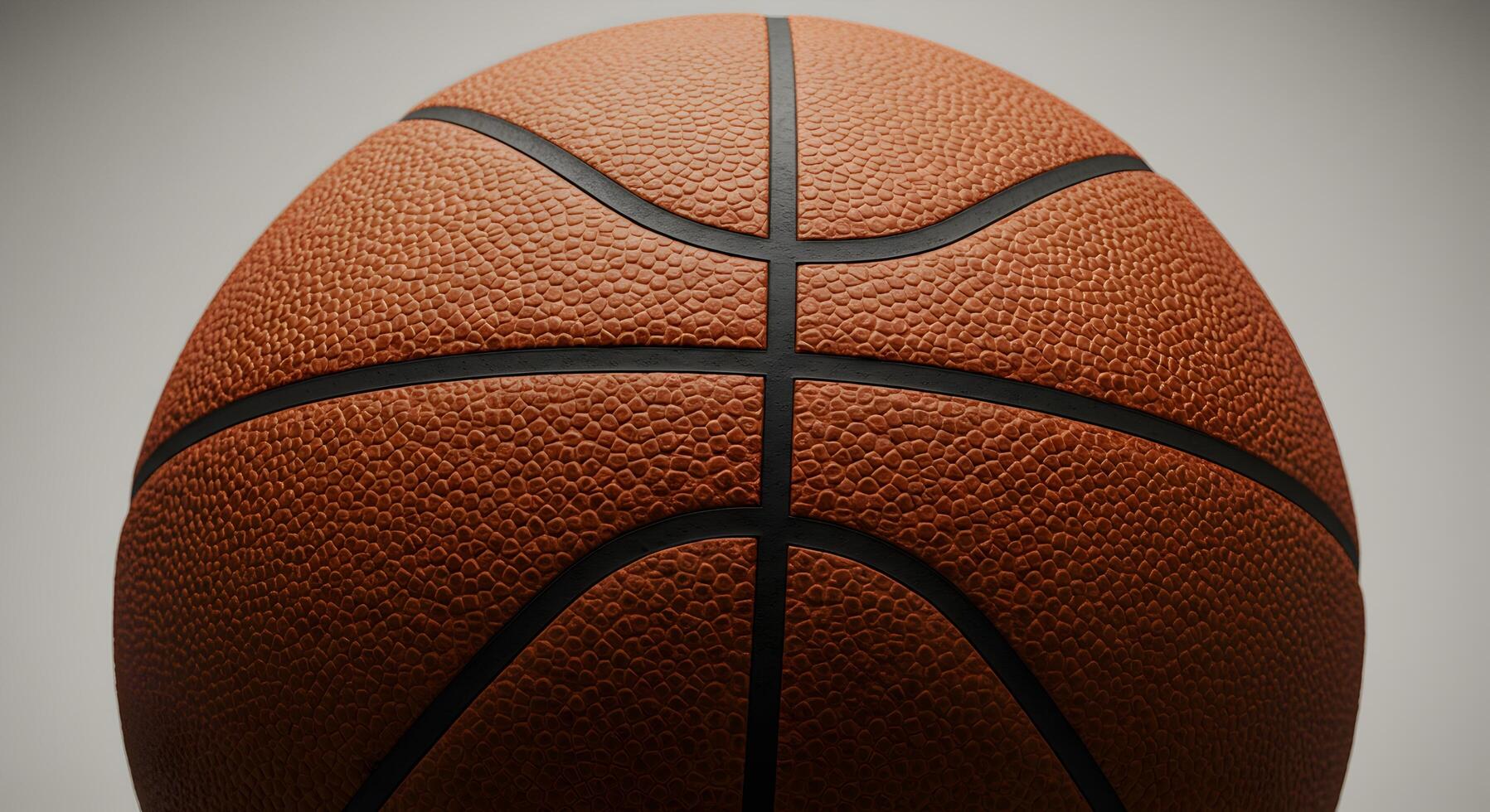 Close-up studio shot capturing the texture and design of a basketball photo