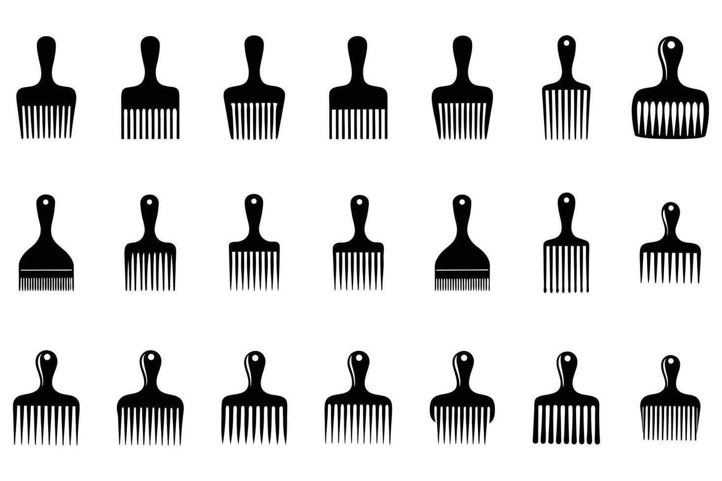 Afro Combs Every Natural Should Own vector
