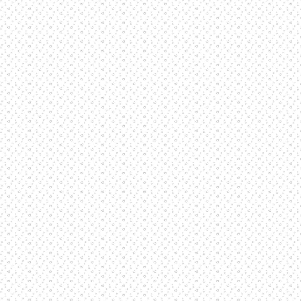 Hand Drawn Monochrome Love Geometric Repeated Seamless Pattern Texture On White Background vector